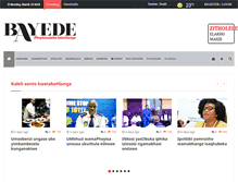 Tablet Screenshot of bayedenews.com